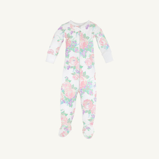 Noelle's Night Night Footie-Princess Grace Rose