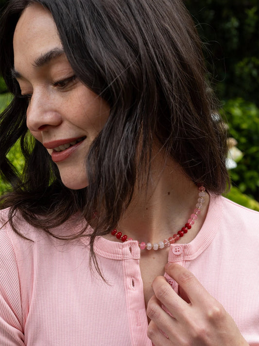 Opaline Stone Necklace Azalea