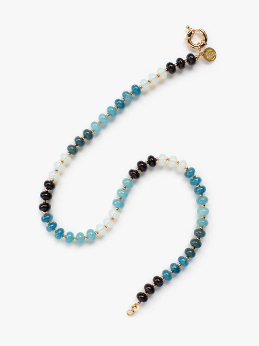 Opaline Stone Necklace Bluebell