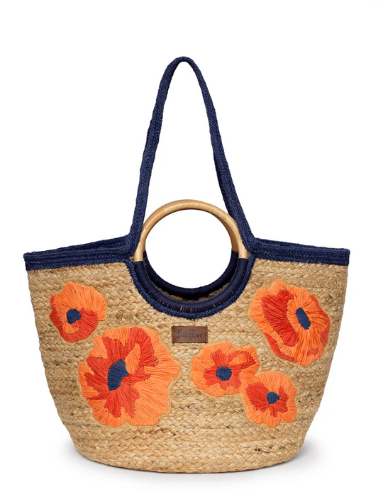 Poppy Woven Tote