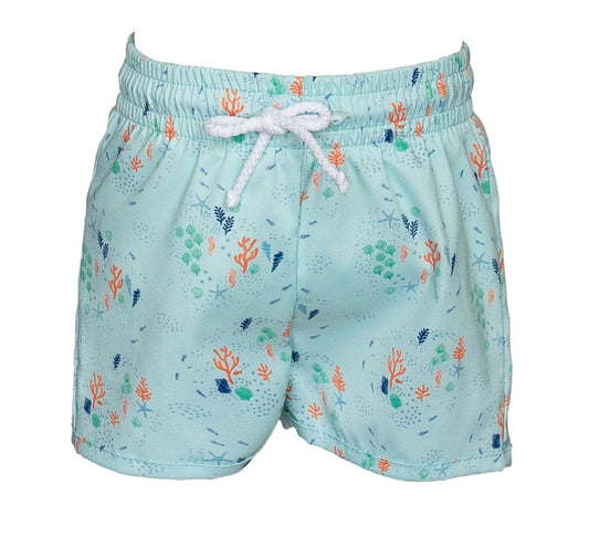 Boys Aqua Ocean Reef Swim Trunks