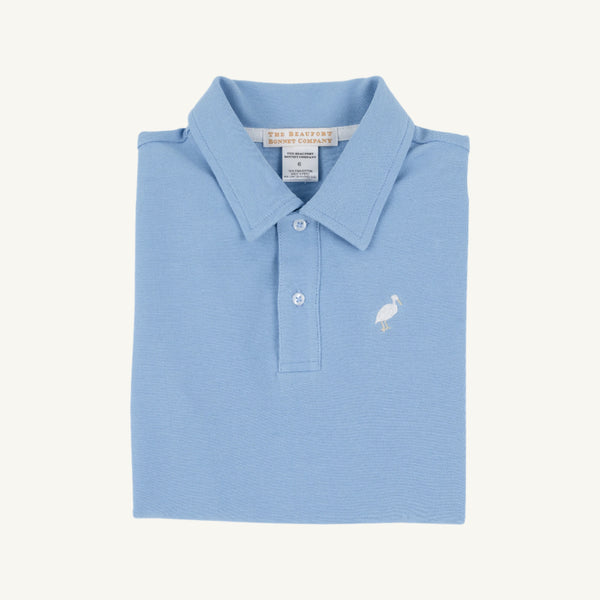 Prim & Proper Polo - Sarasota Sky with Multicolor Stork