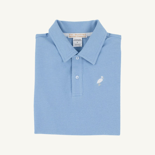 Prim & Proper Polo - Sarasota Sky with Multicolor Stork