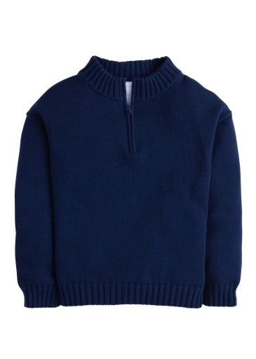 Quarter Zip Sweater - Navy