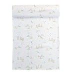 Baby Lambs Blue Swaddle Blanket