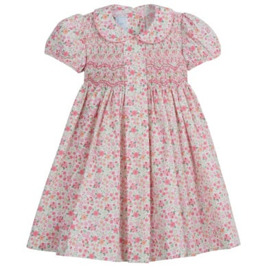 Smocked Bridget Dress - Fairway Floral