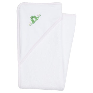 Hooded Towel - Pink Frog