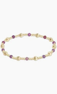 Dignity Sincerity 4mm Bead Gemstone Bracelet - Ruby