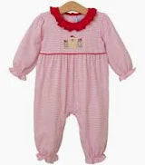 Gingerbread Ruffle Romper