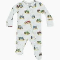 Vintage Tractors 2 way Zipper Footie