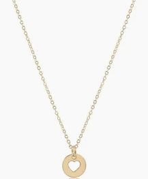 Egirl 14" Love Small DIsc Gold Necklace
