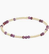 Hope Unwritten Bead Gemstone Bracelet - Ruby