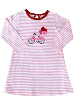 Heart Bicycle L/S Dress