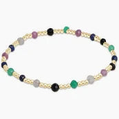 Sincerity Pattern 3mm Bead Gemstone Bracelet