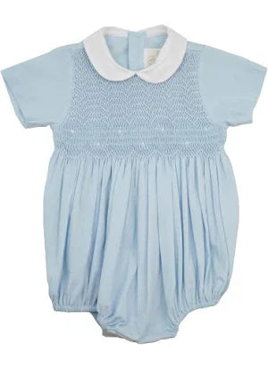 Blue Smocked Bubble