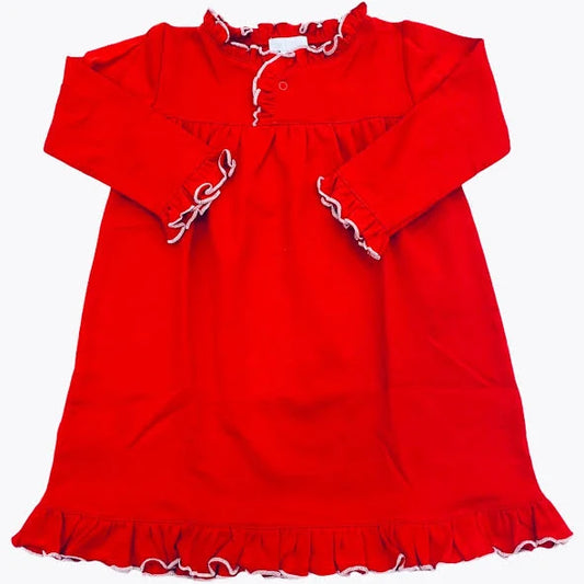 Red w/White Trim Nightgown
