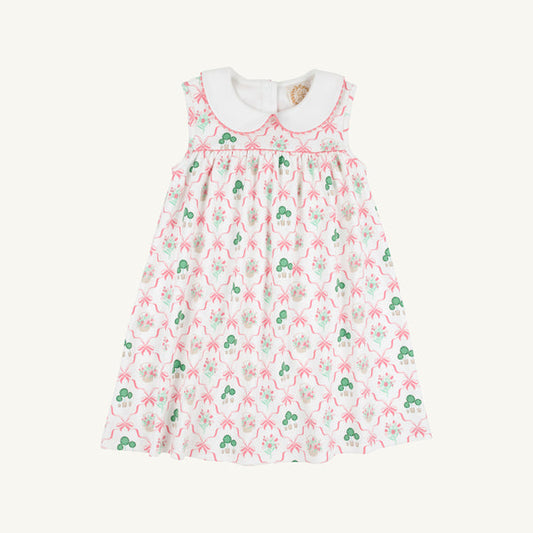 Sleeveless Dress-Boxwood & Bows