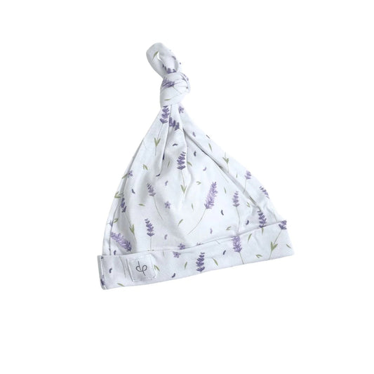 French Lavender Top Knot Hat