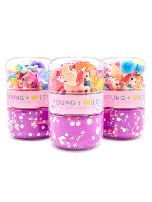 Grab & Go Dough Jar -Unicorn Valentine