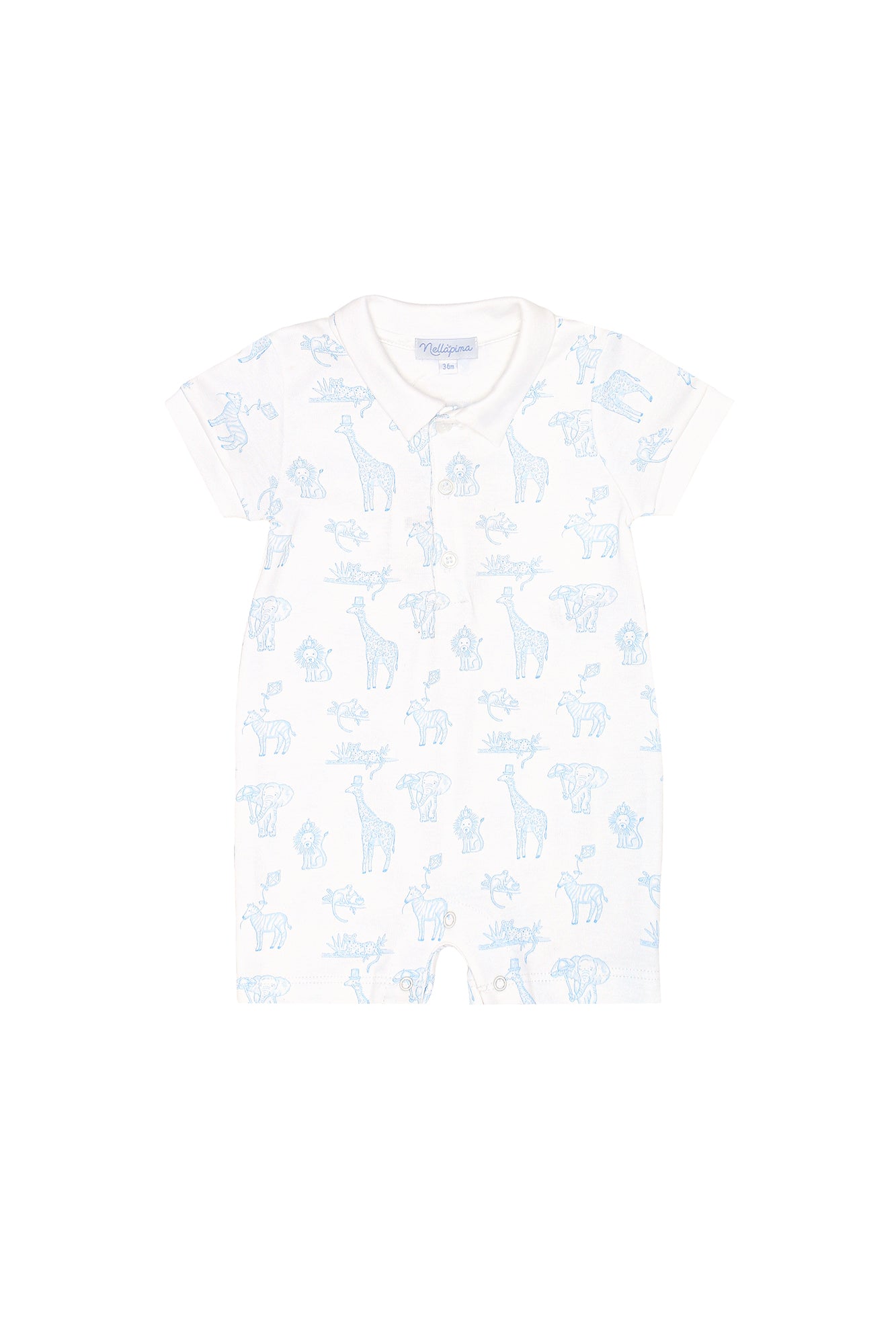 Blue Safari Romper