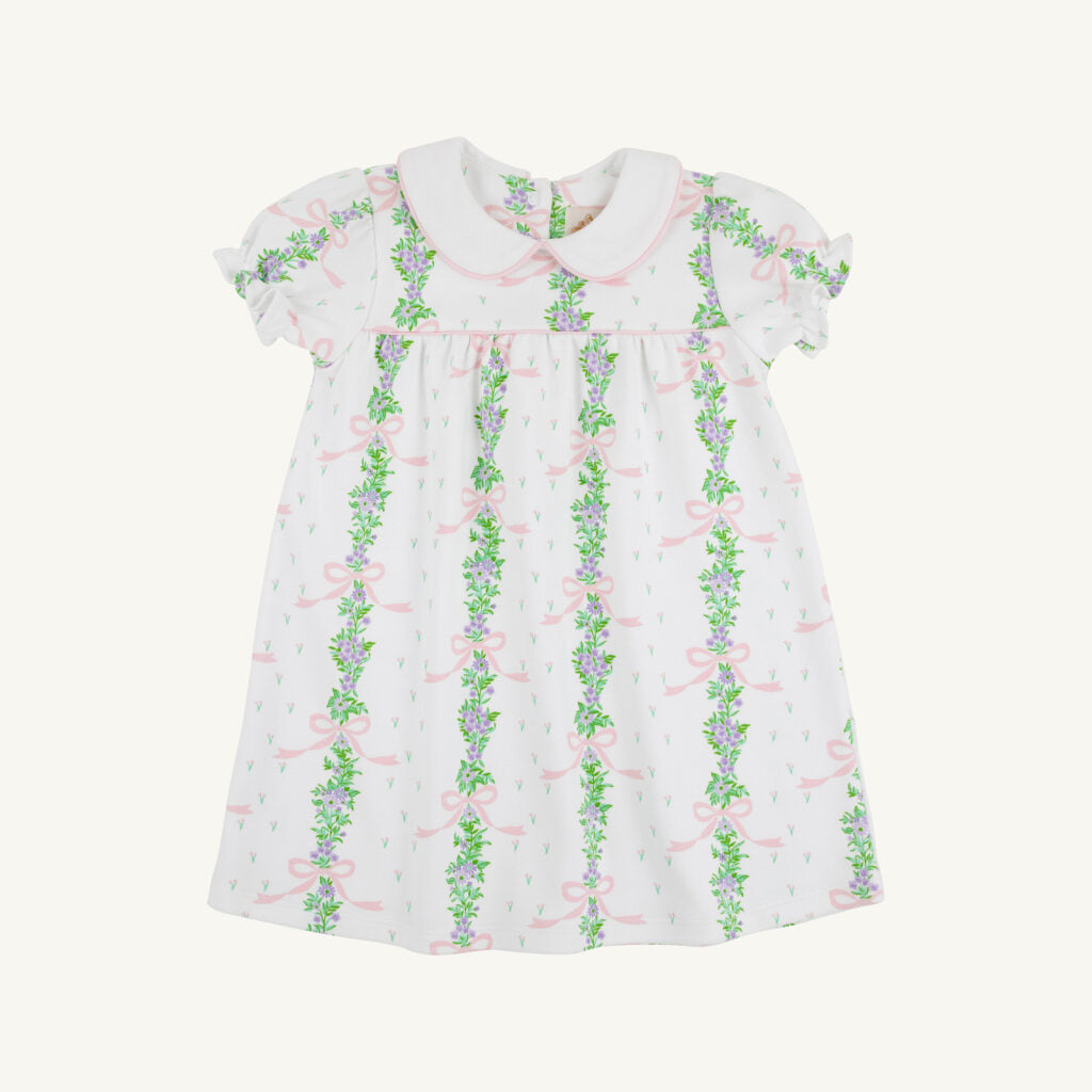 Holly Day Dress - Pima Fincastle Floral/Palm Beach Pink