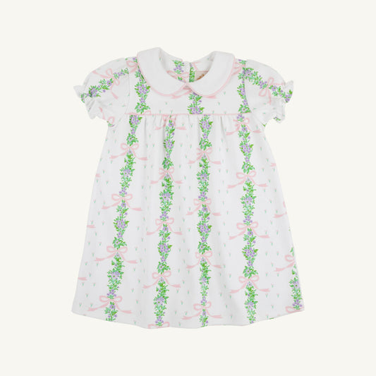 Holly Day Dress - Pima Fincastle Floral/Palm Beach Pink