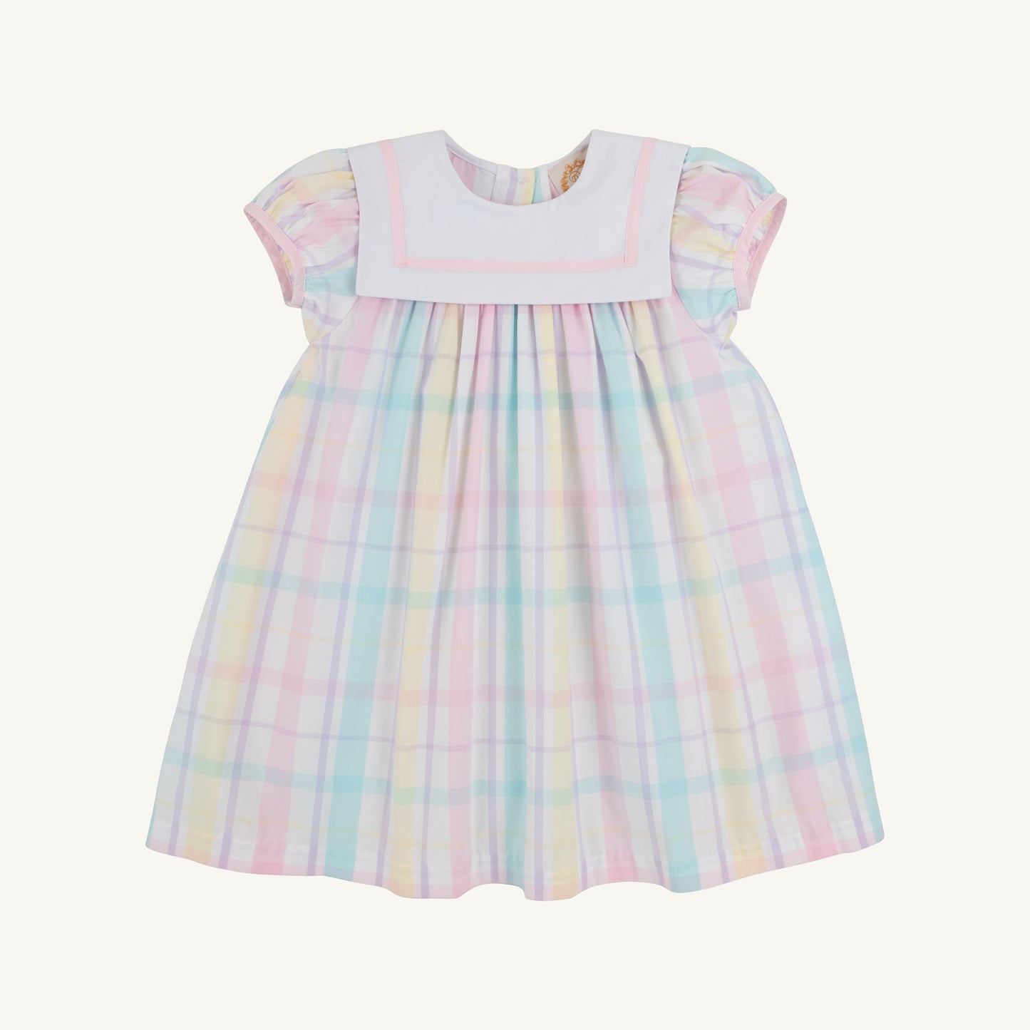 Stewart's Square Collar Dress - Brunch Plate Plaid