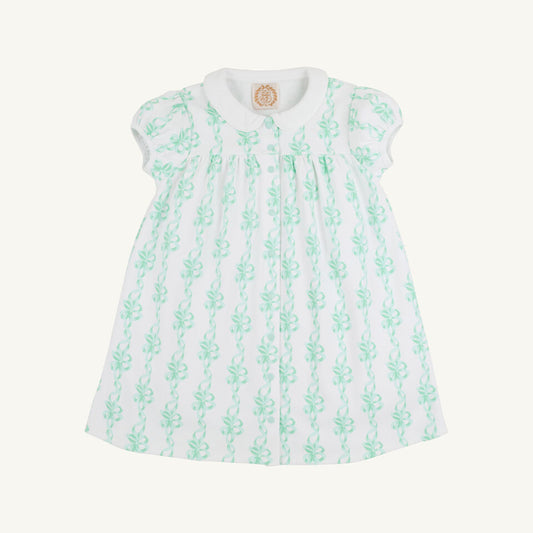 Tabitha's Teacher's Pet Dress- Heavy Weight Knit - Befitting Bows/Worth Ave White