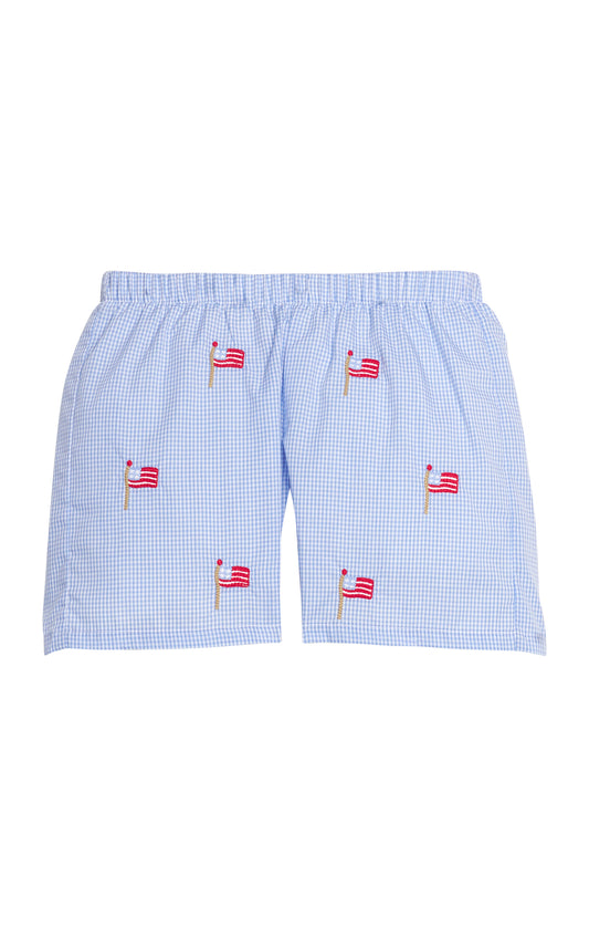 Embroidered Basic Short - Flags