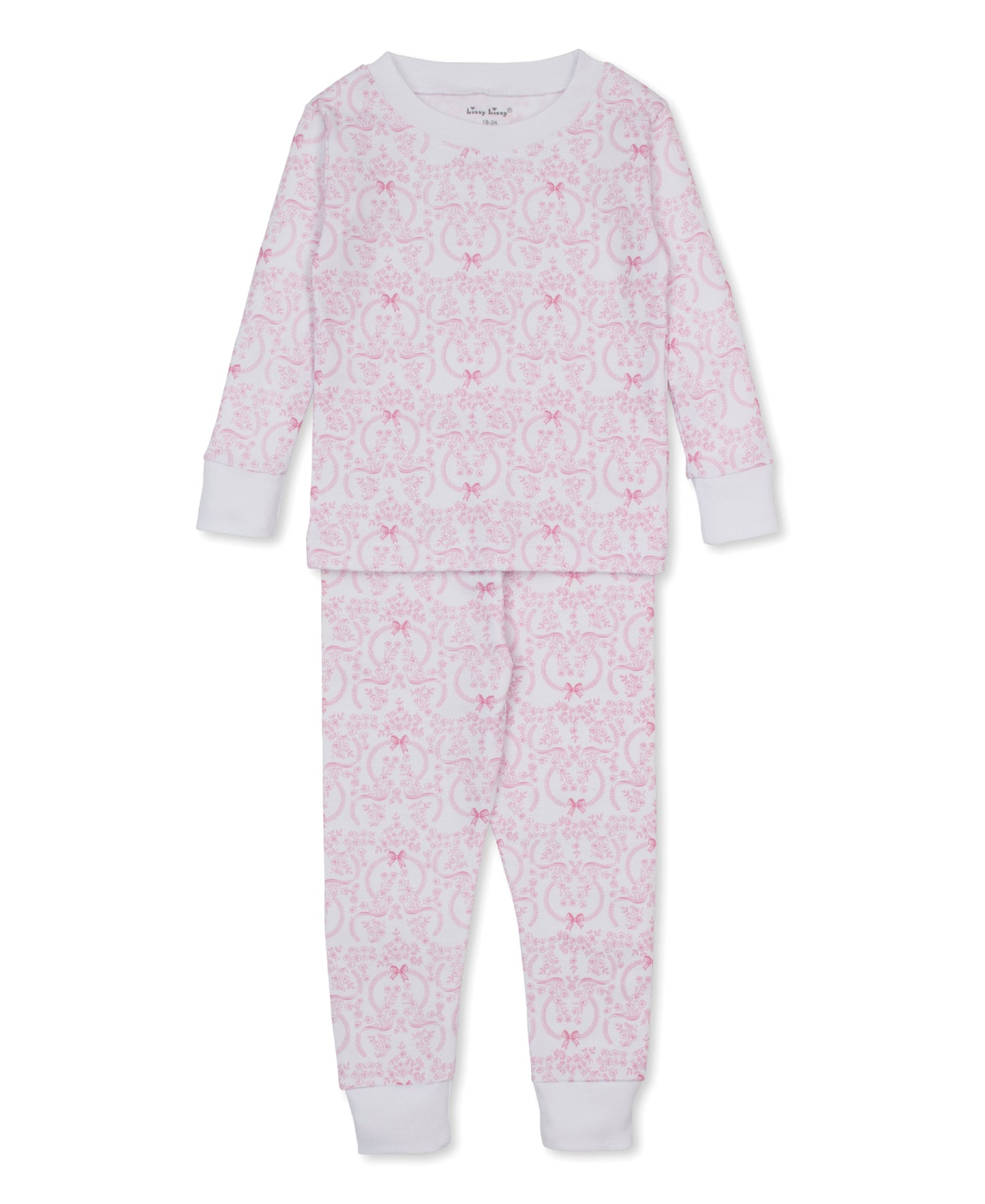 Pink Blooms & Bows PJ Set