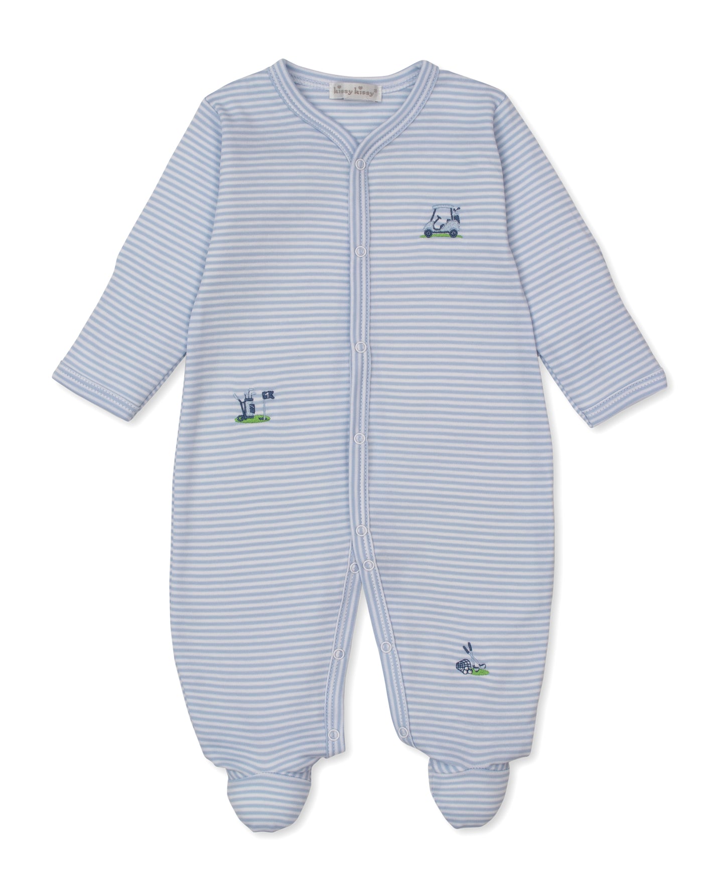 Golf Championship Blue Stripe  Footie