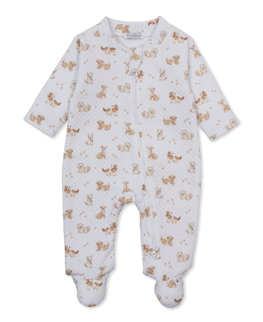 Jacquard Print Zip Footie