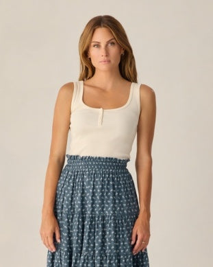 Women's Ribbed Tank - Natural