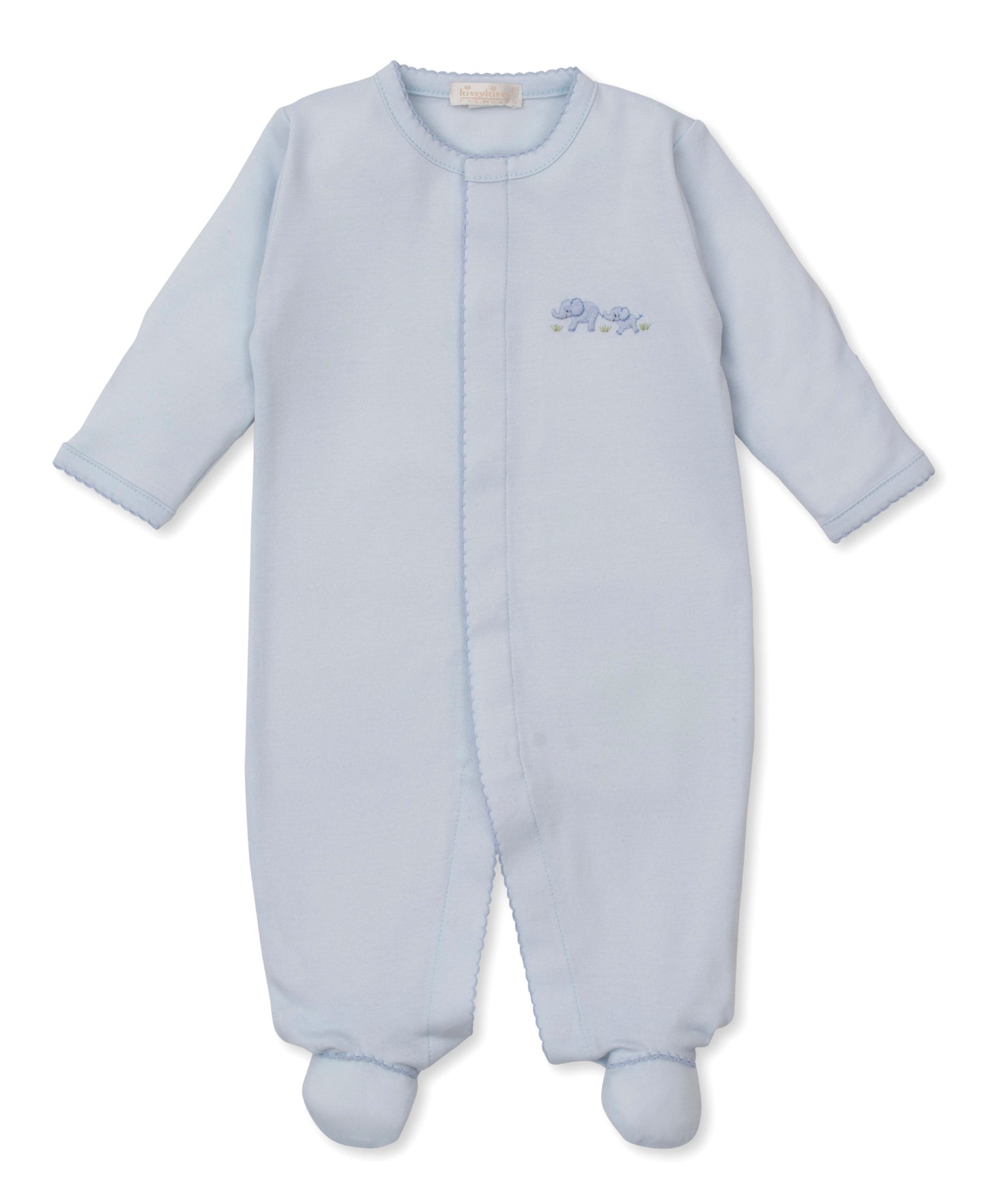 Blue Footie w/ Elephant