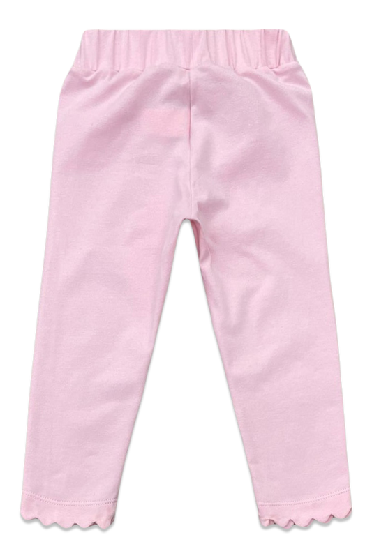 Pink Scallop Legging