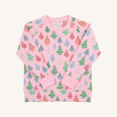 Cassidy Comfy Crewneck - Need a Little Nostalgia/Pier Party Pink