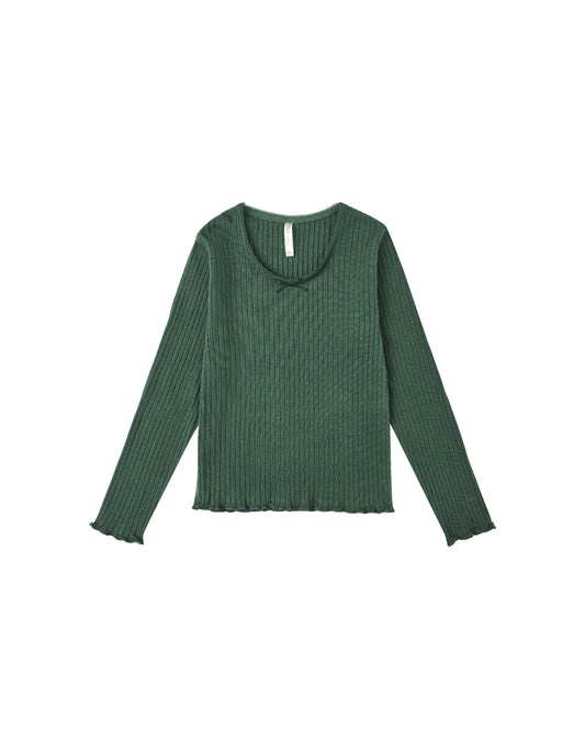 Ribbed Long Sleeve - Green