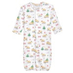Jingle Trucks Printed Pima Conv. Gown With Piping