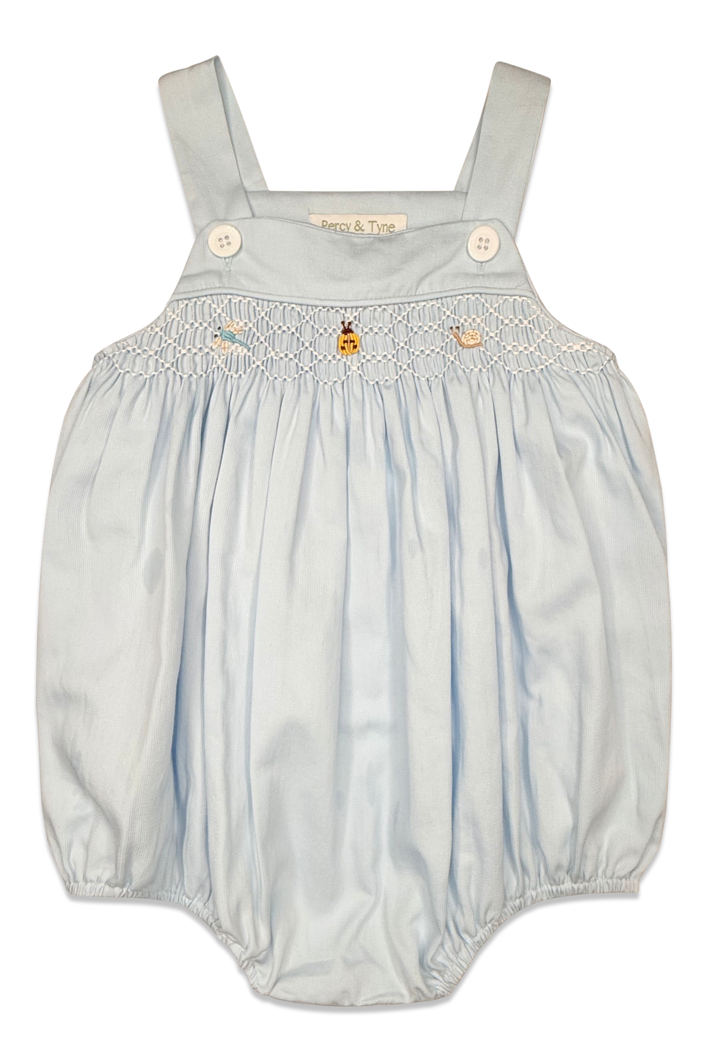 Boys Blue Bubble Smock Bugs