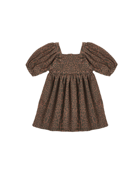 Gretta Babydoll Dress - Leopard