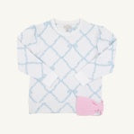 Cassidy Crewneck -Blue Bows
