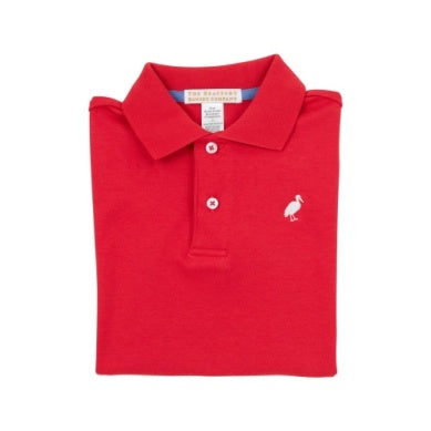 Prim And Proper Polo - Richard Red Worth Ave White
