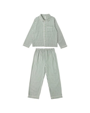 LONG SLEEVE PAJAMAS || EVERGREEN GINGHAM