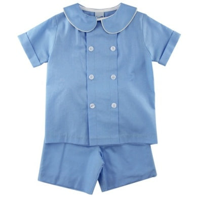Summer Blue Dressy Short Set