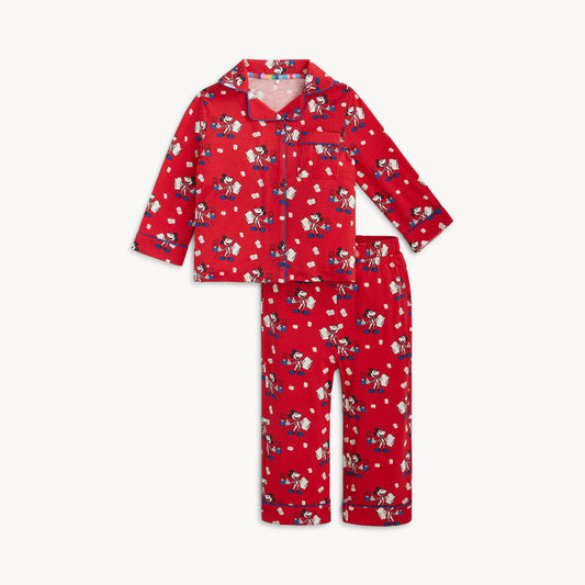 Red Cocoa Club Right Fit Classic Long Sleeve PJ