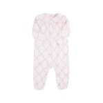 L/S Penny's Playsuit-Pink Bows