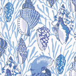 Shell Toile-Blue Napkin