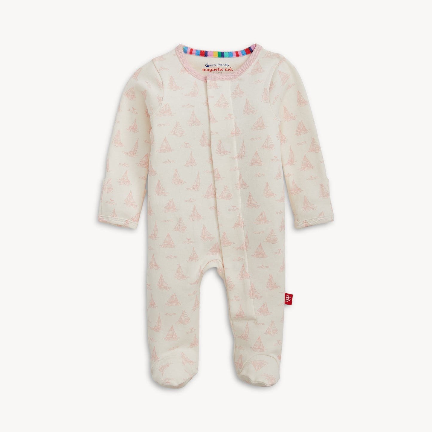 Tiny Tides Pink Magnetic Footie