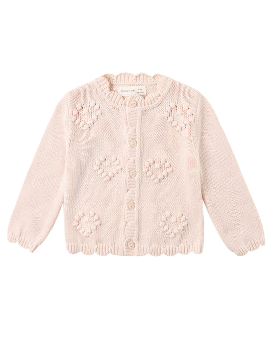 Heart Knit Cardigan Petal