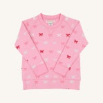 Cassidy Crewneck -Pink Bows